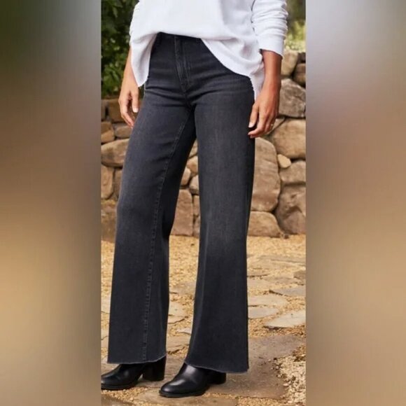 Frank & Eileen East Galway Gaucho Jean in Washed Black. Sz: 31